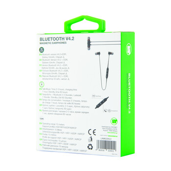 LAMTECH BLUETOOTH V4.2 MAGNETIC EARPHONES
