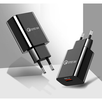 LAMTECH QUICK CHARGER USB3.0 18W BLACK