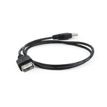 CABLEXPERT USB 2,0 EXTENSION CABLE 0,75M BLACK
