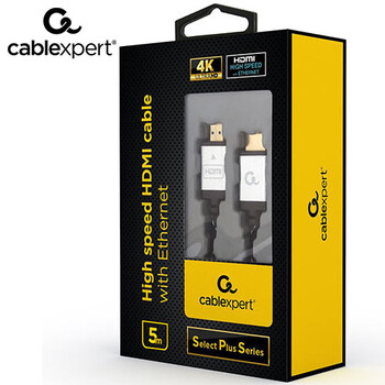 CABLEXPERT 4K HIGH SPEED HDMI CABLE WITH ETHERNET "SELECT PLUS SERIES" 5M