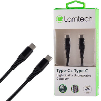 LAMTECH HQ UNBREAKABLE CABLE TYPE-C TO TYPE-C 2M
