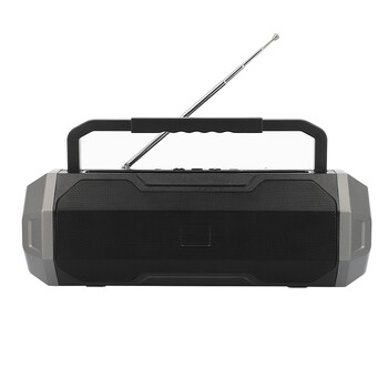 LAMTECH PORTABLE FM RADIO SPEAKER WITH FLASHLIGHT & MOBILE PHONE HOLDER