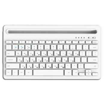 LAMTECH BT 5.0 KEYBOARD WITH IPAD AND MOBILE STAND WHITE