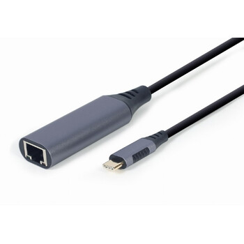 CABLEXPERT USB TYPE-C GIGABIT NETWORK ADAPTER SPACE GREY RETAIL PACK