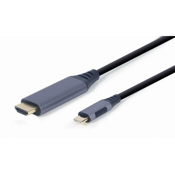 CABLEXPERT USB TYPE-C TO HDMI DISPLAY ADAPTER CABLE SPACE GREY RETAIL PACK 1,8M