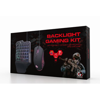 GEMBIRD 2-IN-1 BACKLIGHT USB GAMING DESKTOP KIT "IVAR TWIN"