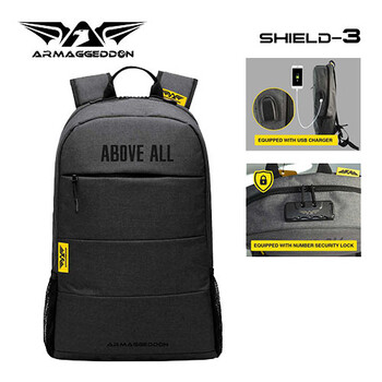 ARMAGGEDDON GAMING LAPTOP BAG 15,6" SHIELD 3 BLACK