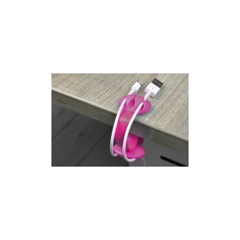 GRAB N GO SILICONE CABLE HOLDER PINK