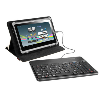 TRACER TABLET CASE WITH KBRD 7"-8" SMART FIT WHITE