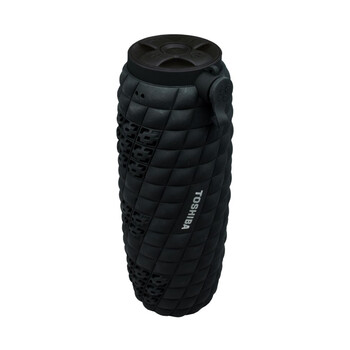 TOSHIBA AUDIO PORTABLE BLUETOOTH WATERPROOF SPEAKER BLACK