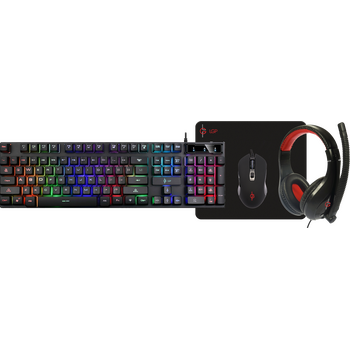 LGP 4 IN 1 RGB GAMING COMBO SET (KEYBOARD-MOUSE-HEADSET-MOUSEPAD) MERCURY
