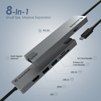WAVLINK 7-IN-1 USB-C 3.1 TRAVELLING MINI DOCK