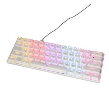 LGP RGB MECHANICAL GAMING KEYBOARD BLUE SWITCH WHITE WITH TYPE-C PORT "PLUTO"