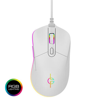LGP RGB GAMING MOUSE 6400DPI WHITE "WHITE MOON"