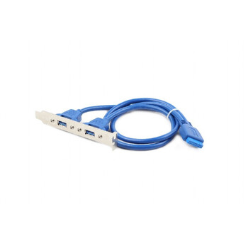 CABLEXPERT DUAL USB 3.0 RECEPTACLE ON BRACKET