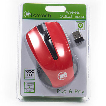 LAMTECH 2,4G WIRELESS MOUSE RED