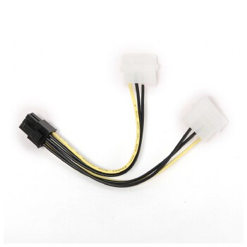 CABLEXPERT INTERNAL POWER ADAPTER CABLE FOR PCI EXPRESS, 6pin TO MOLEX x 2 pcs