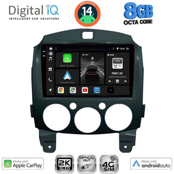 DIGITAL IQ BXK 20361_CPAA (9inc) MULTIMEDIA TABLET for MAZDA 2  mod. 2007-2014