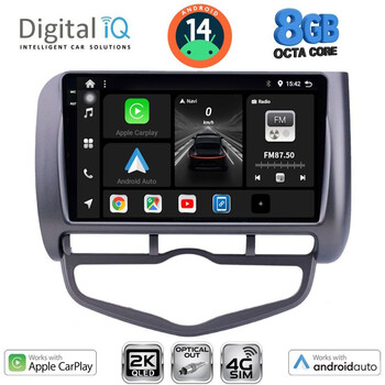 DIGITAL IQ BXK 20210_CPAA CLIMA (9inc) MULTIMEDIA TABLET for HONDA JAZZ mod. 2002-2008