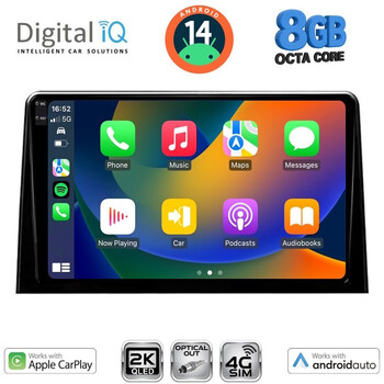 DIGITAL IQ BXK 20082_CPAA (10inc) MULTIMEDIA TABLET for CITROEN BERLINGO – OPEL COMBO – PEUGEOT PARTNER – TOYOTA PROACE mod. 2018> - FIAT DOBLO mod. 2022>