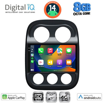 DIGITAL IQ BXK 20277_CPAA (10inc) MULTIMEDIA TABLET for JEEP COMPASS - PATRIOT mod. 2007-2016