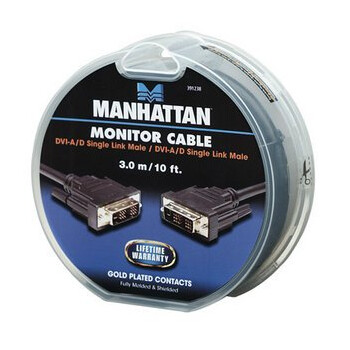 391238 . Καλώδιο DVI-I Single Link Monitor M/M 3.0m Cake Box Manhattan