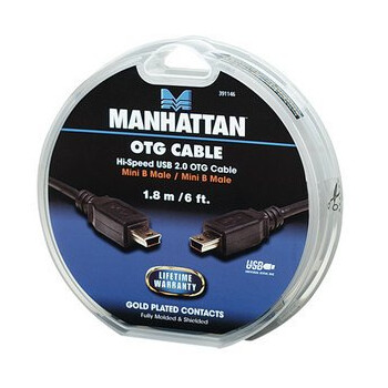391146 . Manhattan καλώδιο Mini-USB B OTG M/M 1.8m