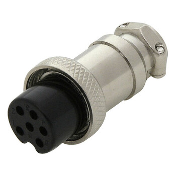 DM-095 . Φις Μικροφώνου CB 6PIN Θηλ.