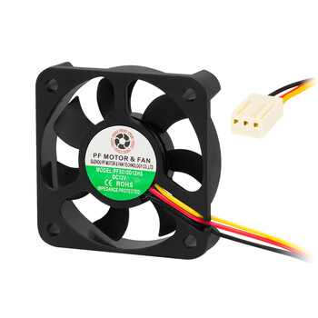 FAN-500 . Ανεμιστήρας 12V 50X50X10mm 3W με Κουζινέτο