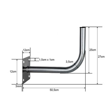 DM-911 . Βάση Τοίχου 35/500