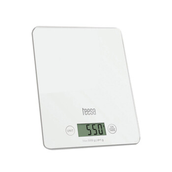 TSA0804W . Ζυγαριά Κουζίνας Λευκή με Γυαλί TEESA