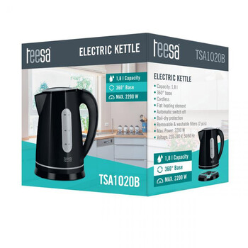 TSA1020B . Ηλεκτρικός Βραστήρας TEESA 1.8L Μαύρος