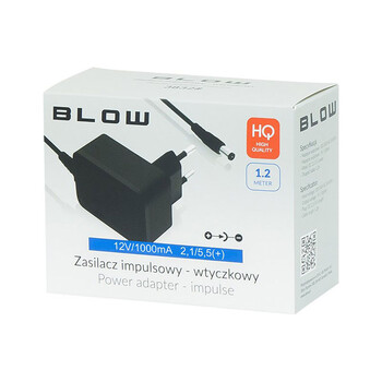 DM-3839 . Τροφοδοτικό 12V / 1000mA 2.1 / 5.5 (+)