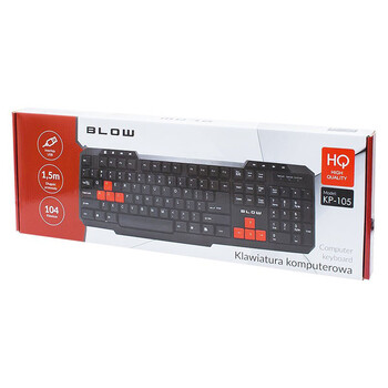 KP-105 . Πληκτρολόγιο BLOW KP-105 USB Μαύρο