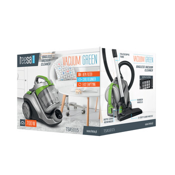 TSA5015 . Ηλεκτρική Σκούπα Χωρίς Σακούλα TEESA VACUUM GREEN