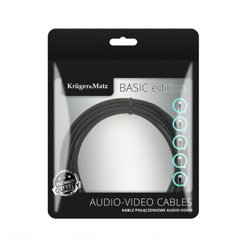 KM1214 . Καλώδιο Stereo 3.5mm - 2xRCA 1.8m Kruger&Matz