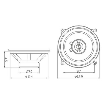 S-130 . Woofer 4" Ohm 120W