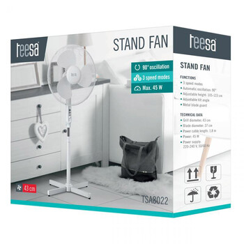TSA8022 . Ανεμιστήρας TEESA 45W 17''/43cm