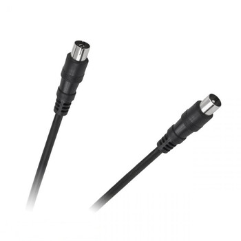 DM-2735A-10 . Καλώδιο Κεραίας TV 10m M/F Μαύρο