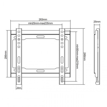 DM-0150-L . Βάση TV 13-42" 40kg Cabletech