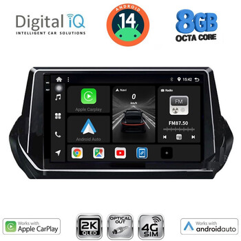DIGITAL IQ BXK 20509_CPAA (9inc) MULTIMEDIA TABLET for PEUGEOT 208 – 2008 mod. 2021>