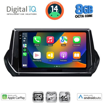 DIGITAL IQ BXK 20509_CPAA (9inc) MULTIMEDIA TABLET for PEUGEOT 208 – 2008 mod. 2021>