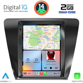 DIGITAL IQ BXC 3917_CPAA TESLA STYLE for SKODA OCTAVIA 7 mod. 2013-2020