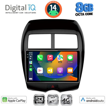 DIGITAL IQ BXK 20430_CPAA (10inc) MULTIMEDIA TABLET for MITSUBISHI ASX mod. 2009> - PEUGEOT 4008 mod. 2012-2018