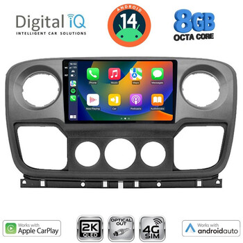DIGITAL IQ BXK 20463_CPAA (10inc) MULTIMEDIA TABLET for NISSAN NV400 - OPEL MOVANO - RENAULT MASTER mod. 2010-2020