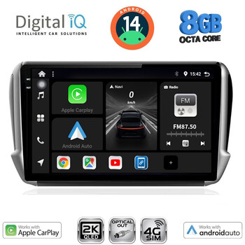 DIGITAL IQ BXK 20508_CPAA (10inc) MULTIMEDIA TABLET for PEUGEOT 208-2008 mod. 2012-2021