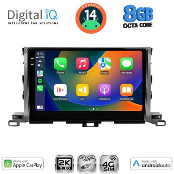 DIGITAL IQ BXK 20700_CPAA (10inc) MULTIMEDIA TABLET for TOYOTA HIGHLANDER mod. 2014-2019