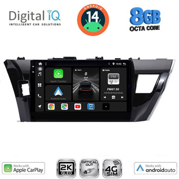 DIGITAL IQ BXK 20714_CPAA (10inc) MULTIMEDIA TABLET for TOYOTA COROLLA mod. 2013-2016