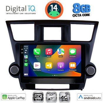 DIGITAL IQ BXK 20719_CPAA (10inc) MULTIMEDIA TABLET for TOYOTA HIGHLANDER mod. 2008-2015