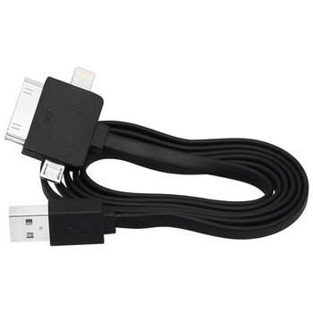 DM-66-060 . Καλώδιο USB A - iPhone 8 / iPhone 4 / microUSB 1m